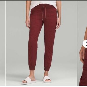 Lululemon Dance Studio Mid Rise Joggers Red Merlot 27in 0